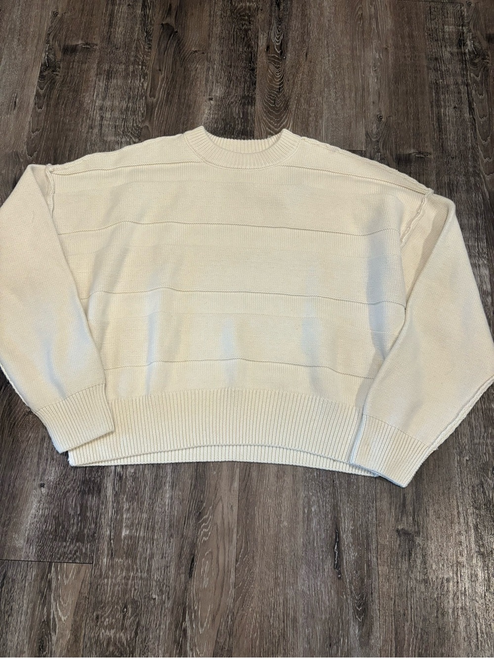 EVA Pistola Cream Crewneck Sweater in shaved ice cream size xs